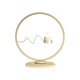 Der Kerzenhalter ist aus hochwertigem Eisen, mit hohen Temperatur Backen Farbe, wasserdicht und rostfrei, langlebig und langer Lebensdauer.