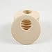50 Pcs Natural Wood Pendants Unfinished Wooden Earrings Pendants with Hole for Jewelry Making (30 MM)