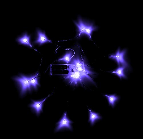 Battery Operated Fairy Lights with 20 Purple LEDs (Purple)