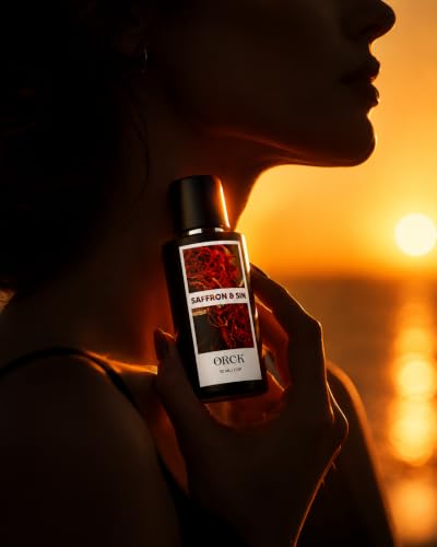 Image of Saffron & Sin Eau De Parfum for Men & Women, 50 ML | Premium Long-Lasting Unisex Perfume | Bitter Almond & Saffron Top Notes | Jasmine & Cedar Heart Notes | Ambergris, Musk & Woody Base | Sophisticated Luxury Fragrance