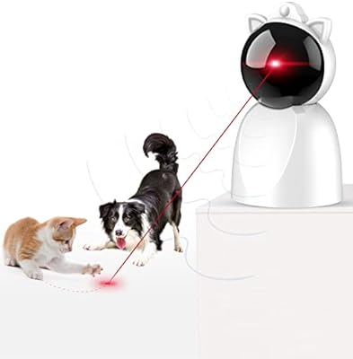 YVE LIFE Cat Laser Toy Automatic for Indoor Cats, Motion Activated Interactive Cat Toys for Kitten/Dogs,USB Rechargeable,Fast and Slow Circling Pattern,Automatic On/Off and Silent