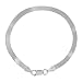LES POULETTES BIJOUX - Bracelet Argent Mailles Serpent Plates