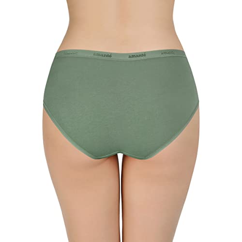 Image of Amante Solid Cotton Low Rise Hipster Panty Pack(Pack of 3)
