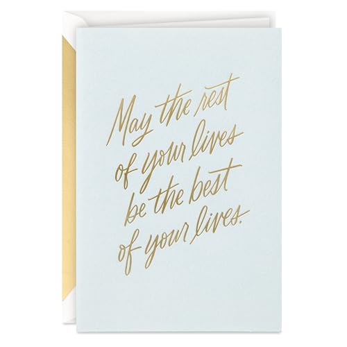 Hallmark Signature Wedding Card, Bridal Shower Card, Engagement Card (Rest of Your Lives)