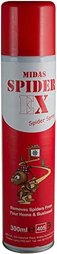 Spiderex Spider Repellent Works to Remove Spiders and Reduce Spider infestations from Any Area it is Applied, Spider Repellent Spray Also for CCTV Cameras, Indoor and Outdoor use 300ml (1)