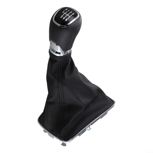 Pomo de palanca de cambios y cubierta para Skoda para Fabia MK3 2015 2017, pieza de repuesto con agarre seguro y aspecto elegante (6 velocidades)