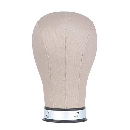 OMCHIC Cork Canvas Block Head Mannequin Head With Material for Salon Wig Display Styling Head With Mount Hole 22Inch