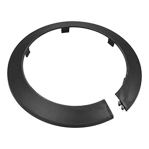 sourcing map Pipe Cover Decoration, 110mm PP Plastic Escutcheon Water Pipe Drain Line Cover Black 2pcs
