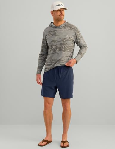 HUK Mens Leeward Short, 7" Inseam, Quick Dry Moisture Transport Breathable Shorts with Sun Protection2