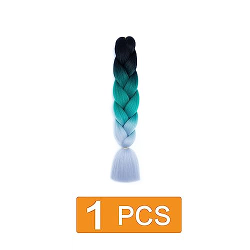 Jumbo Braids Synthetic Braiding Hair Extensions Ombre Crochet Twist Braided Hair GBBZ107, 24 inch - Image 2