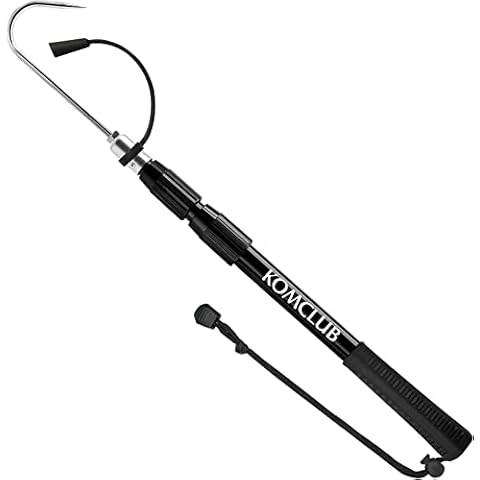KOMCLUB Telescopic Fishing Gaff with Sharp Hook Cover