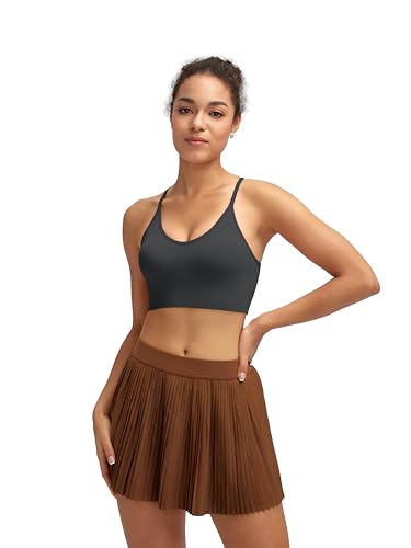 Image of RUNNING GIRL Sports Bras for Women,Sexy Crisscross Back Seamless Supportive Sports Bra Medium Support with Removable Pads