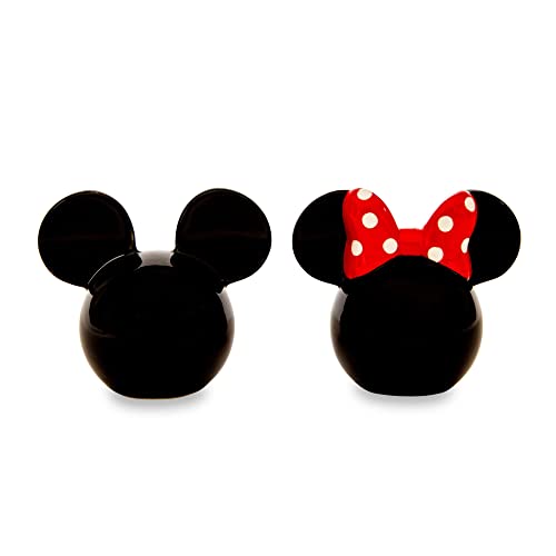 Disney Mickey und Minnie Mouse Salz- und Pfefferstreuer aus Keramik, 2er-Set | Gewürzspender Vorratsdosen
