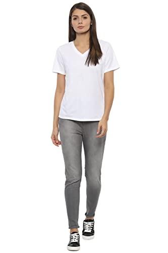 Image of Van Heusen Women's Solid Regular Fit T-Shirt