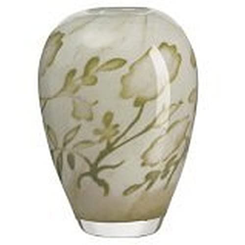 Kosta Boda Floating Flowers 7-1/8-Inch Vase, Yellow