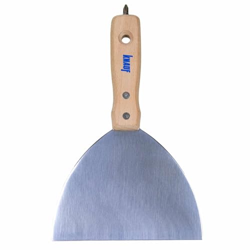 Knauf Schraubgriff-Spachtel mit Bit zum Spachteln von Fugen, 15-cm breit, rostfrei – Bit-Spachtel zum Verspachteln von Spachtelmasse und Schrauben von Gipskarton-Platten / Gipsfaser-Platten