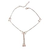 Geschlecht: CUHAWUDBA Schmetterling Anh？nger Fu？ Kettchen Temperament Aush？hlen Schmetterling Doppel Bohrer Fringe Sommer Strand Schmuck,