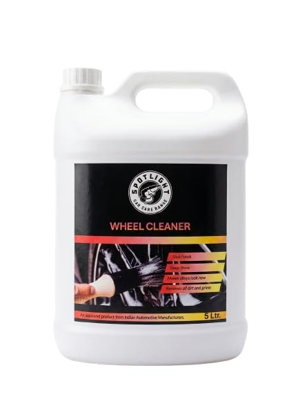 Wheel Cleaner Powerful Automotive Rim & Alloy Cleaner, Brake Dust & Grime Remover, pH-Balanced Formula for Safe Use on All Alloy, Chrome & Steel Wheels 5 L-image-4