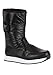Fun Costumes Puffy Moon Boots | Napoleon Movie Cosplay Costume Adult, Black Footwear with Hook & Loop Closure, Astronaut Shoes, 6, Black