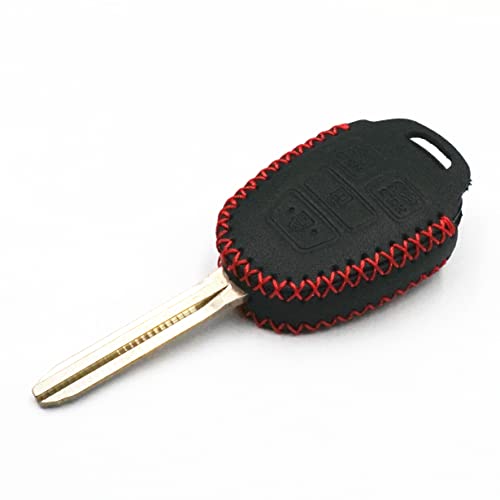 Wfmj Leather Smart 4 Buttons Key Fob Case Cover Chain For Toyota Camry Se Le Rav4 Corolla Venza Avalon Highlander Sequoia (Black) #TOP5