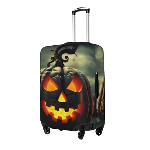 FEMOS Pumpkin Lantern - Travel Suitcase Cover Elastic Luggage Covers Trolley Protector Cover Fits 18-32 Inch Luggage, Large, 114372