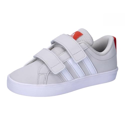 adidas Unisex Kinder VS Pace 2.0 Hook and Loop Shoes Kids, GREYONE/CloudWHITE/PRERED, 33 EU