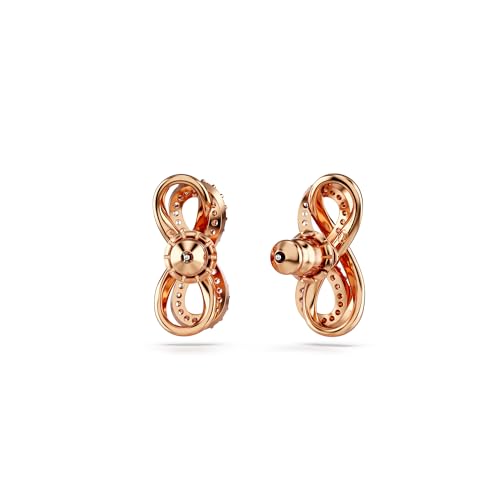 Swarovski Hyperbola Stud Earrings, Infinity Symbol Motif with Clear Crystals in a Rose Gold-Tone Finished Setting, Part of the Swarovski Hyperbola Collection4