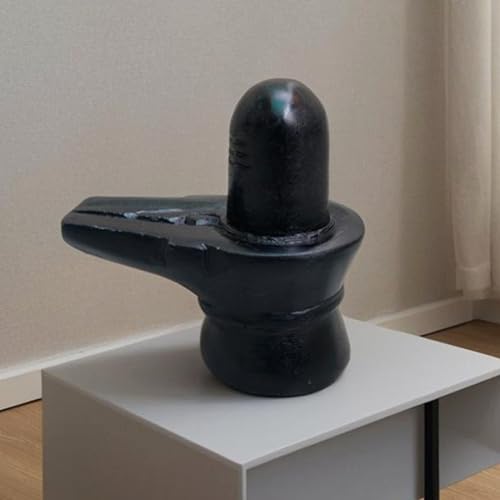 Figura Shiva Lingam de Piedra Negra 2.5 pulgadas miniatura 5