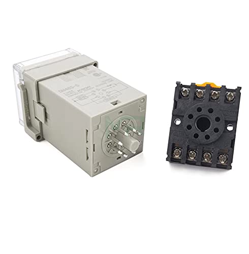 Temporisateur cyclique numérique EZZON DH48S-S relais temporisé 8 broches 220V avec socle - 5