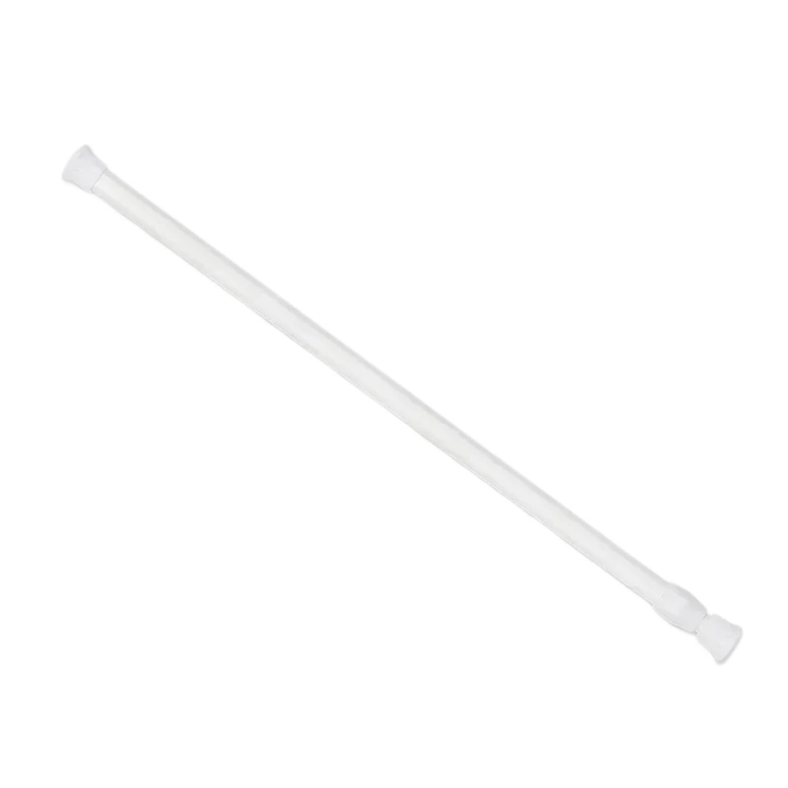 Adjustable Metal Curtain Rod Spring Loaded Extendable Telescopic Poles No Drilling Hanging Rods for Wardrobe and Cloakroom(40-70CM)