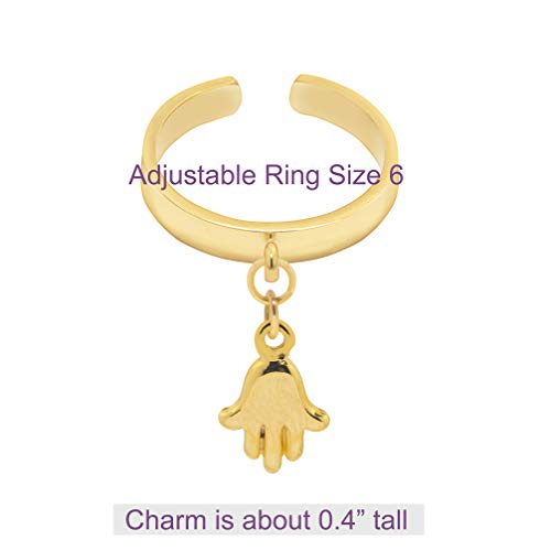 Image of Spinningdaisy Dangling Mighty Tiny Charm Adjustable Ring