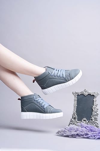 Image of Creattoes Premium Lace-Up Boots for Women & Girls - Fashionable, All-Day Comfort, Perfect for Casual & Outdoor Wear | CR08