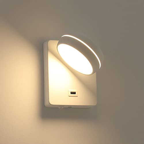 Aplique LED de cabecera ajustable para crear un ambiente relajado de lectura en el dormitorio