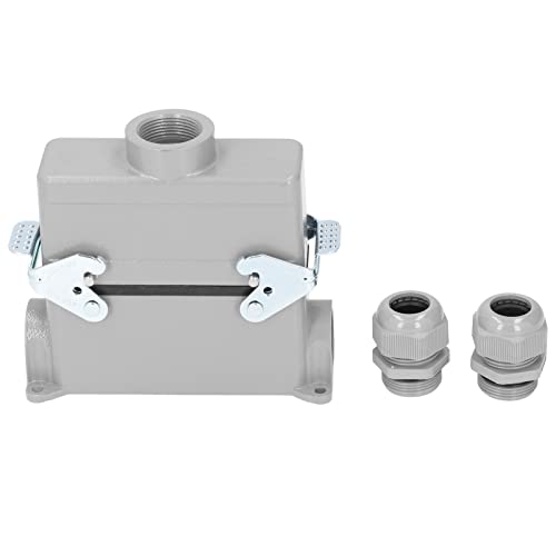 Conector rectangular HDC-HE-024 de tornillo 16A con carcasa de aluminio fundido 6