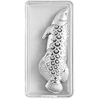 Peces de plata figuritas, decoración de mesa, pescado de plata