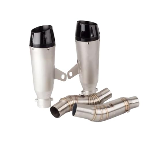 Tuyau d'échappement pour Kawasaki Z1000 et Z1000SX double sortie moto avec silencieux argent