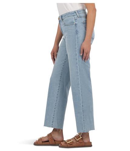 KUT from the Kloth Women's Charlotte High Rise Culottes with Raw Hem2