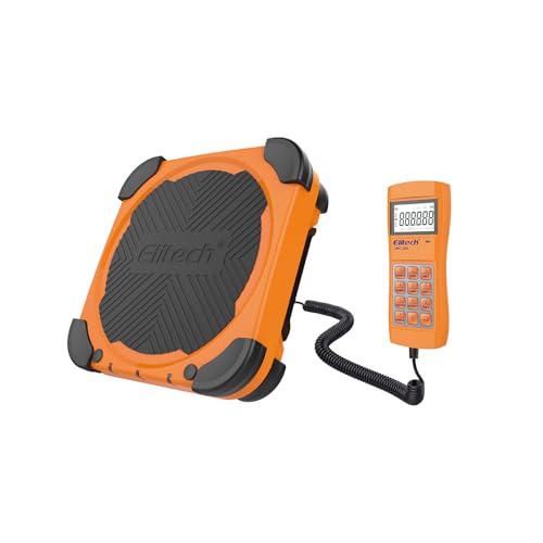 Elitech Electronic Refrigerant Scale 100 kg for HVAC and Auto AC with Portable Carrying Case and LCD Display Overweight Protection, LMC-200