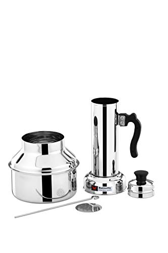 Image of Butterfly Stainless Steel Premium Puttu Kodam Puttu Maker with Steamer Plate and Steel Stick, 1.5 litres, Silver, Standard