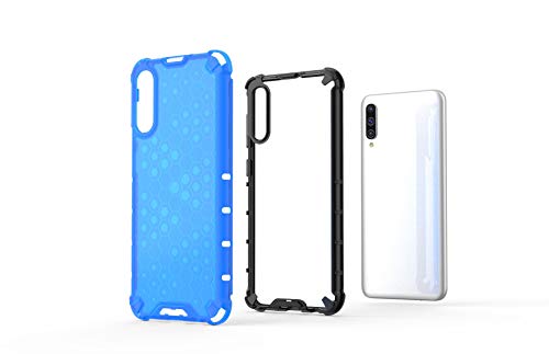 Image of Glasgow | for Samsung Galaxy A50 Honeycomb Pattern Back Case Cover for Samsung Galaxy A50 with 4 Bumper Corners and Military Grade Protection - Black