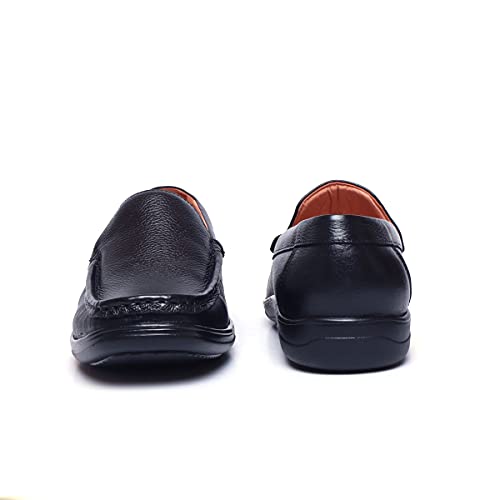 Image of Zoom Shoes Leather Shoes for Men | Super Comfortable with Cushioned Insole Formal /Loafer Shoes for Adult A-1241