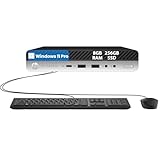 HP Elitedesk 800 G3 Mini PC de Escritorio, procesador Intel Core i7-6700T, 8 GB de RAM, 256 GB de SSD, Teclado y ratón,...