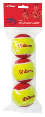 Wilson Piłki tenisowe WRT137000 US Open Red Jr. piłka tenisowa 3 szt