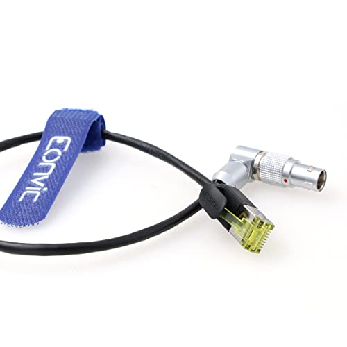 Eonvic Teradek COLR Data Cable Rotatable 10 Pin Male Right Angle to RJ45 Cat7 Ethernet Cable for ARRI Alexa Mini Camera - Image 3