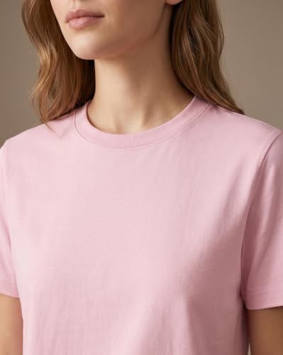 Image of NOBERO 100% Cotton T-Shirts for Women Stylish | Regular Fit | Solid T Shirts for Women 180 GSM Combed Cotton | Crew Neck Half Sleeve