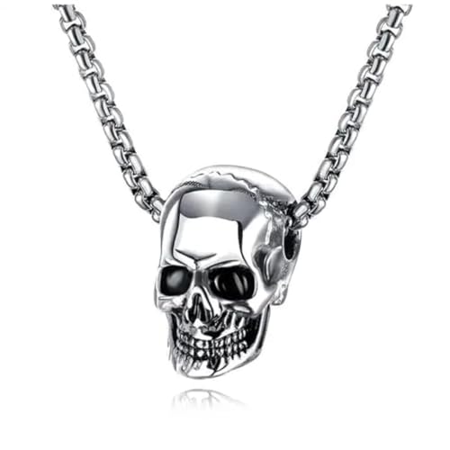 THE MEN THING SKULL HARD (T) - Pure Titanium Steel Pendant with S...