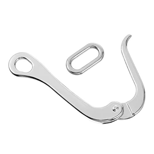 GAROZATION Portable Quick Release Boat Hook Stainless Steel Metal Hook for Sailing Yacht Boat Supply