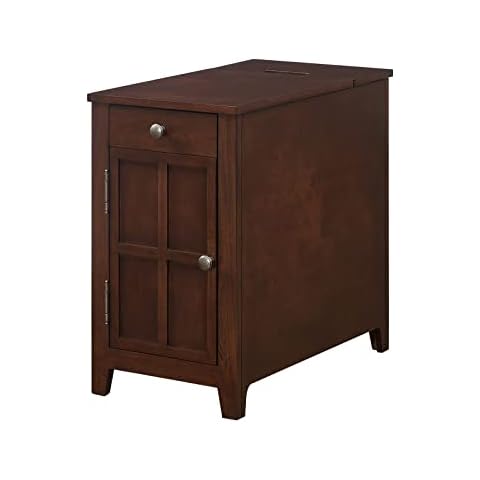 Ball & Cast Side Wood End Table, Dark Brown Cover
