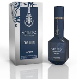 Mirada Verato Eau de Parfum for Men, Natural Spray, 3.4 FL OZ, Navy Blue