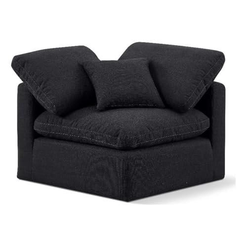 Sillón contemporáneo plegable lino Negro miniatura 1